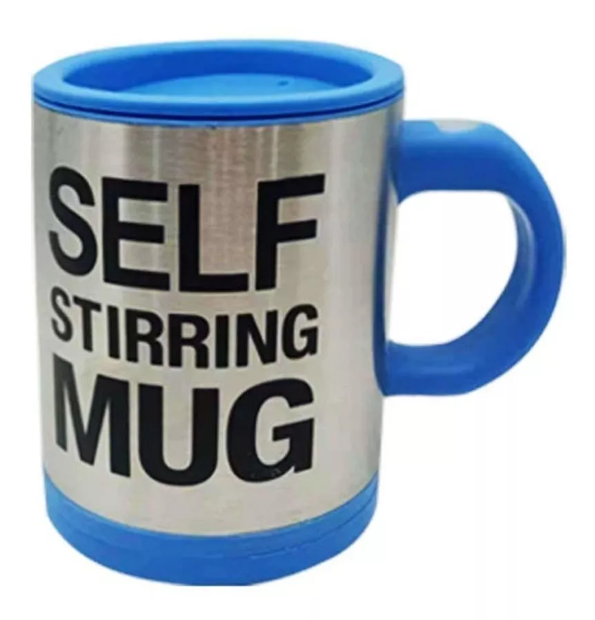 TAZA DE CAFÉ CON BATIDOR AUTO AGITABLE REGALO SORPRESA PADRE - 1