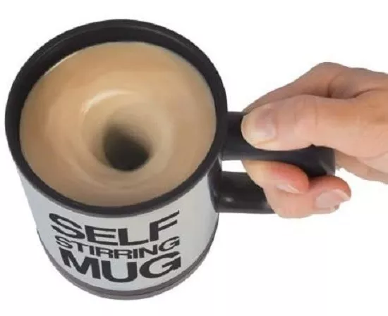 TAZA DE CAFÉ CON BATIDOR AUTO AGITABLE REGALO SORPRESA PADRE - 3