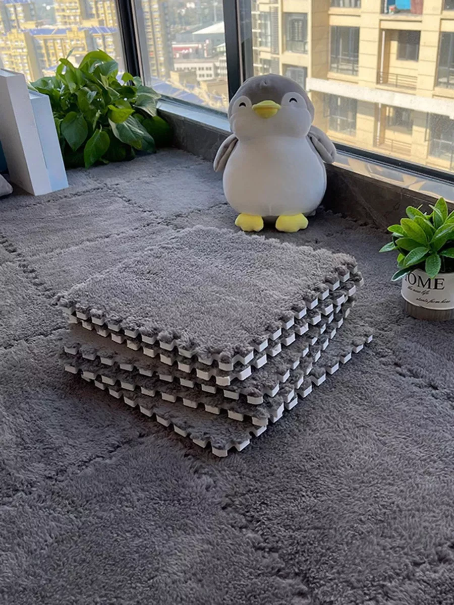 10 PIEZAS ALFOMBRA PELUCHE TAPETE ROMPECABEZAS ENTRELAZADO - 2