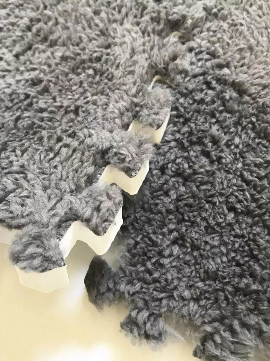 10 PIEZAS ALFOMBRA PELUCHE TAPETE ROMPECABEZAS ENTRELAZADO - 4