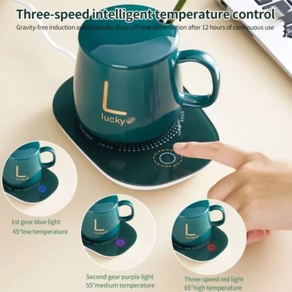KIT TAZÓN CON CALENTADOR ELÉCTRICO DE TAZA AUTOMÁTICO REGALO - 5