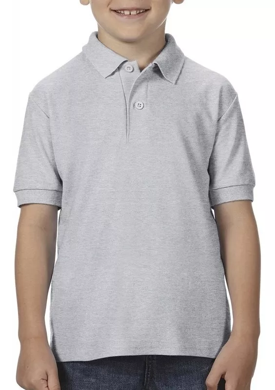 POLERA PIQUE NIÑOS MANGA CORTA CUELLO POLO ALGODÓN UNISEX - 1