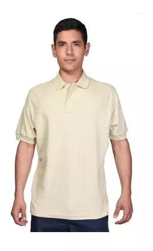 PIQUE POLERA HOMBRE MANGA CORTA 100% ALGODÓN CUELLO POLO - 1