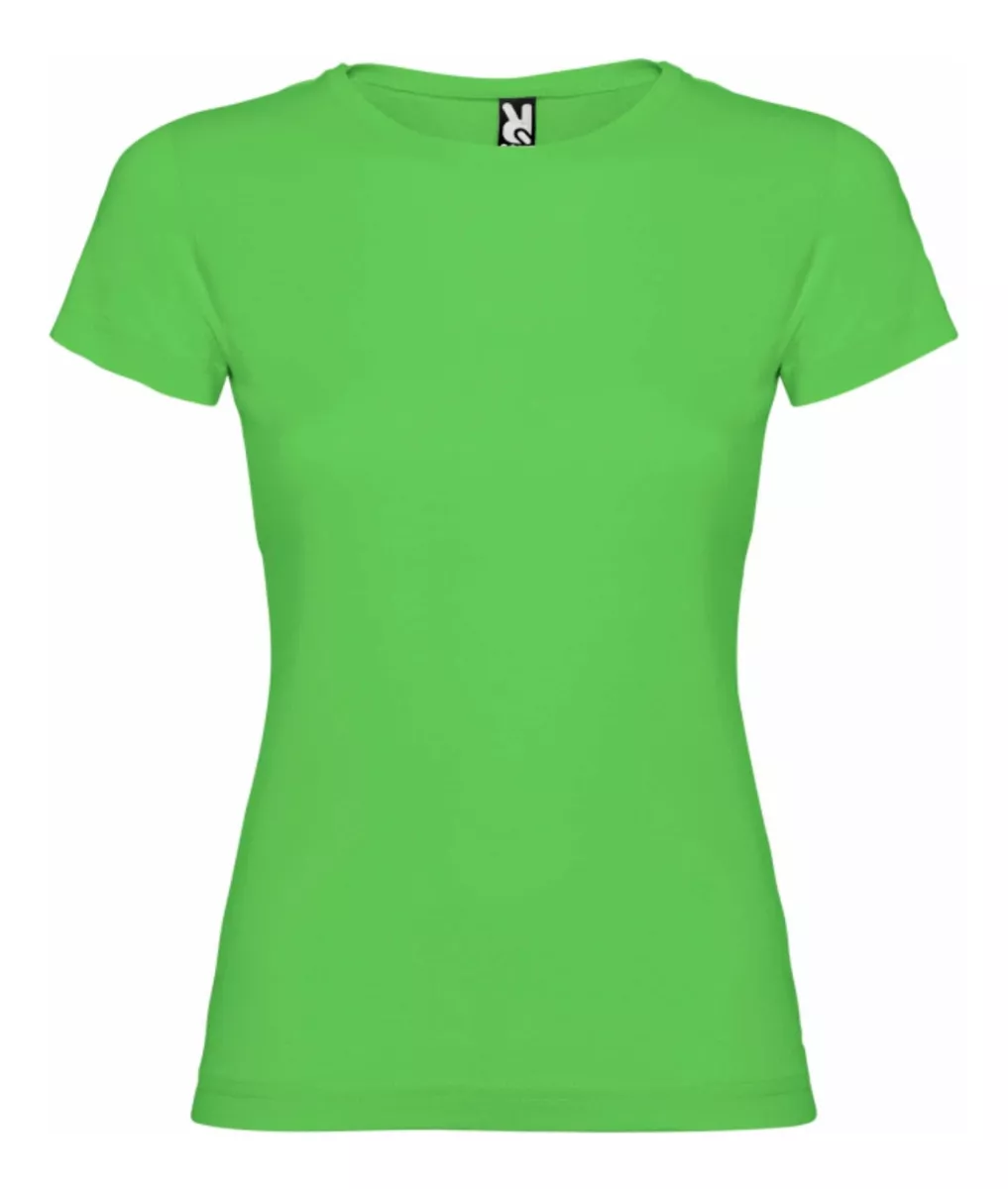 POLERA MUJER BÁSICA MANGA CORTA 100% ALGODÓN PREMIUM ELASTIC - 1
