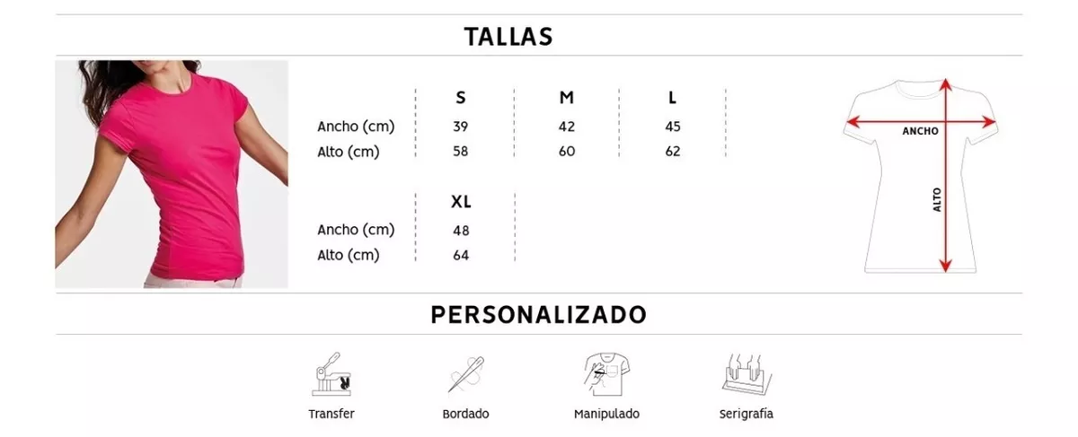 POLERA MUJER BÁSICA MANGA CORTA 100% ALGODÓN PREMIUM ELASTIC - 4