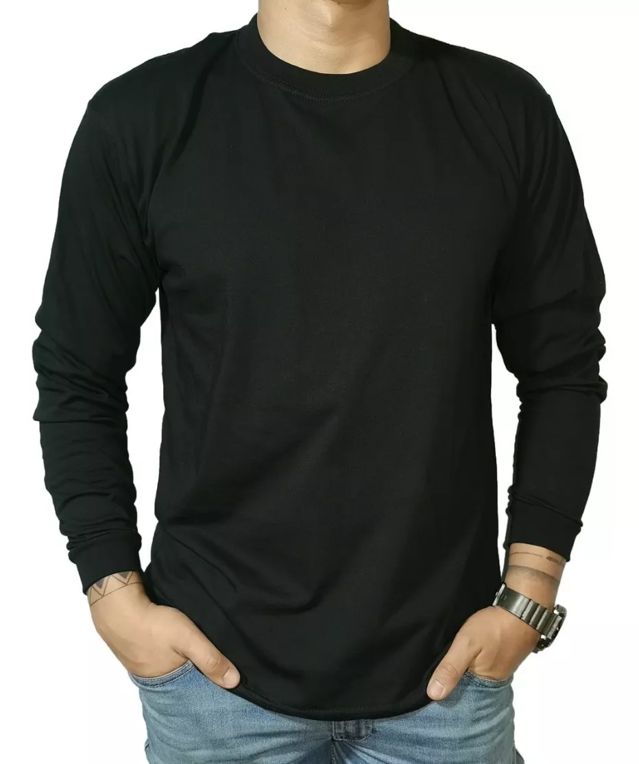 SET X2 POLERA HOMBRE MANGA LARGA PRIMERA CAPA ALGODON TERMIC - 2