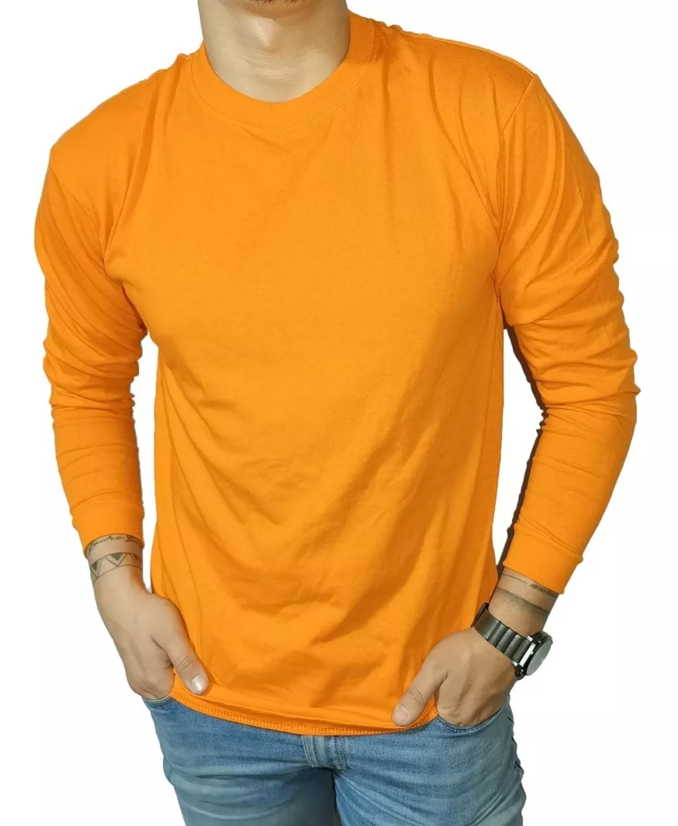 POLERA HOMBRE MANGA LARGA PRIMERA CAPA 100% ALGODON TÉRMICA - 1