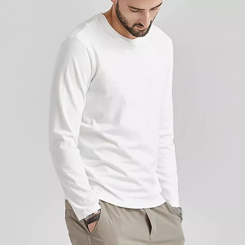 POLERA HOMBRE MANGA LARGA PRIMERA CAPA 100% ALGODON TÉRMICA - 2