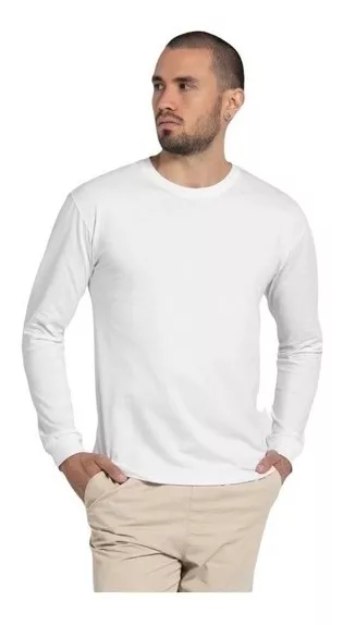 POLERA HOMBRE MANGA LARGA PRIMERA CAPA 100% ALGODON TÉRMICA - 3