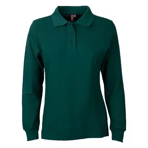 POLERA PIQUE MUJER MANGA LARGA 100% ALGODÓN PREMIUM UV POLO - 1
