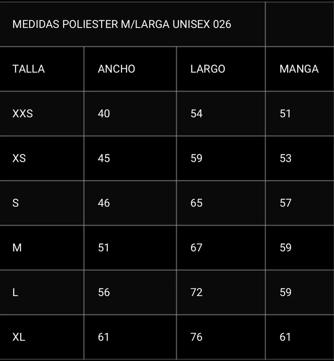 POLERA DRYFIT POLIESTER UNISEX MANGA LARGA TRANSPIRABLE - 2