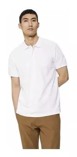 PIQUE HOMBRE POLERA MANGA CORTA 100% ALGODÓN CUELLO POLO - 1