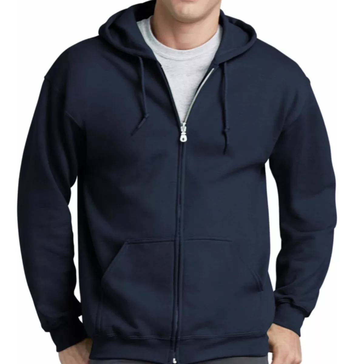 POLERON CON CIERRE PARA HOMBRE 100% TALLA GRANDE OVERSIZE - 1