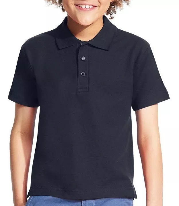PIQUE NIÑOS MANGA CORTA POLO ALGODÓN UNISEX TALLA 14-16 - 1