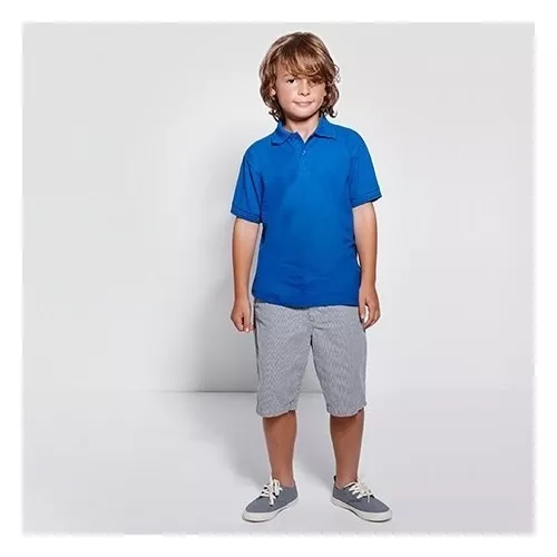 PIQUE NIÑOS MANGA CORTA POLO ALGODÓN UNISEX TALLA 14-16 - 1