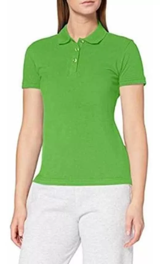 POLERA PIQUE MUJER MANGA CORTA 100% ALGODÓN PREMIUM UV POLO - 1