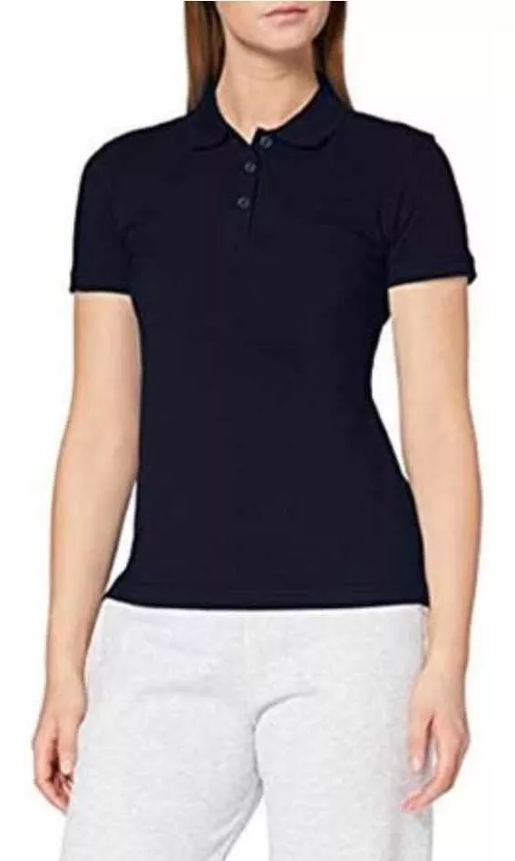 POLERA PIQUE MUJER MANGA CORTA 100% ALGODÓN PREMIUM UV POLO - 1