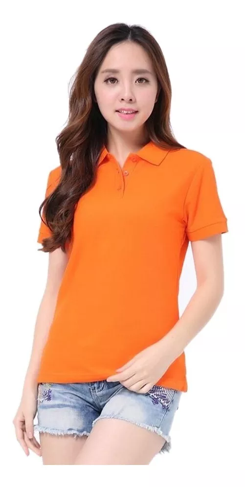 POLERA PIQUE MUJER MANGA CORTA 100% ALGODÓN PREMIUM UV POLO - 1