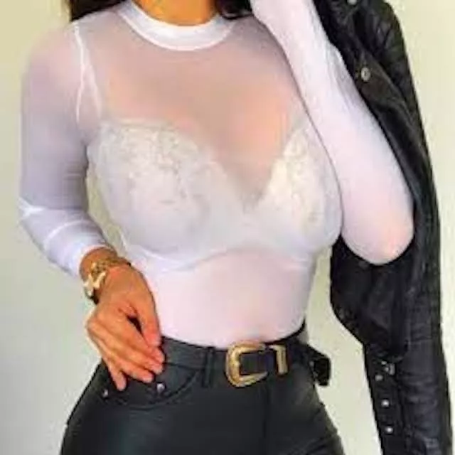 CAMISETA PANTY ENTALLADA MUJER BEATLE CUELLO ALTO FLEXIBLE - 2