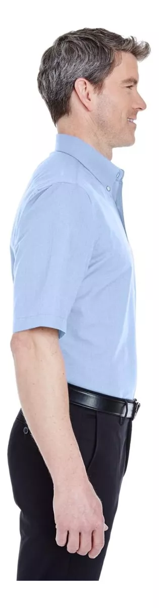 CAMISA HOMBRE OXFORD CLASICA MANGA CORTA ALGODÓN - 3