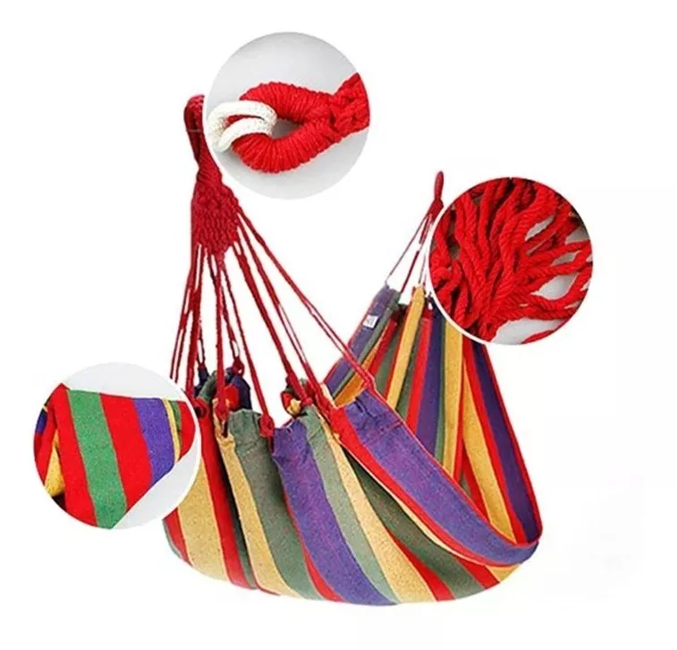 HAMACA CAMPING PLAYA JARDÍN TERRAZA 1 PLAZA 185×80 CM NIÑO - 4