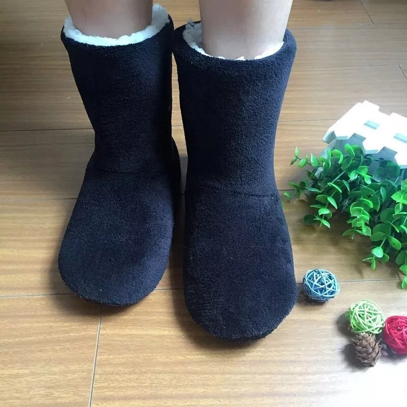 2 PANTUFLAS TIPO BOTA CON CHIPORRO PARA INVIERNO DE ADULTO - 2
