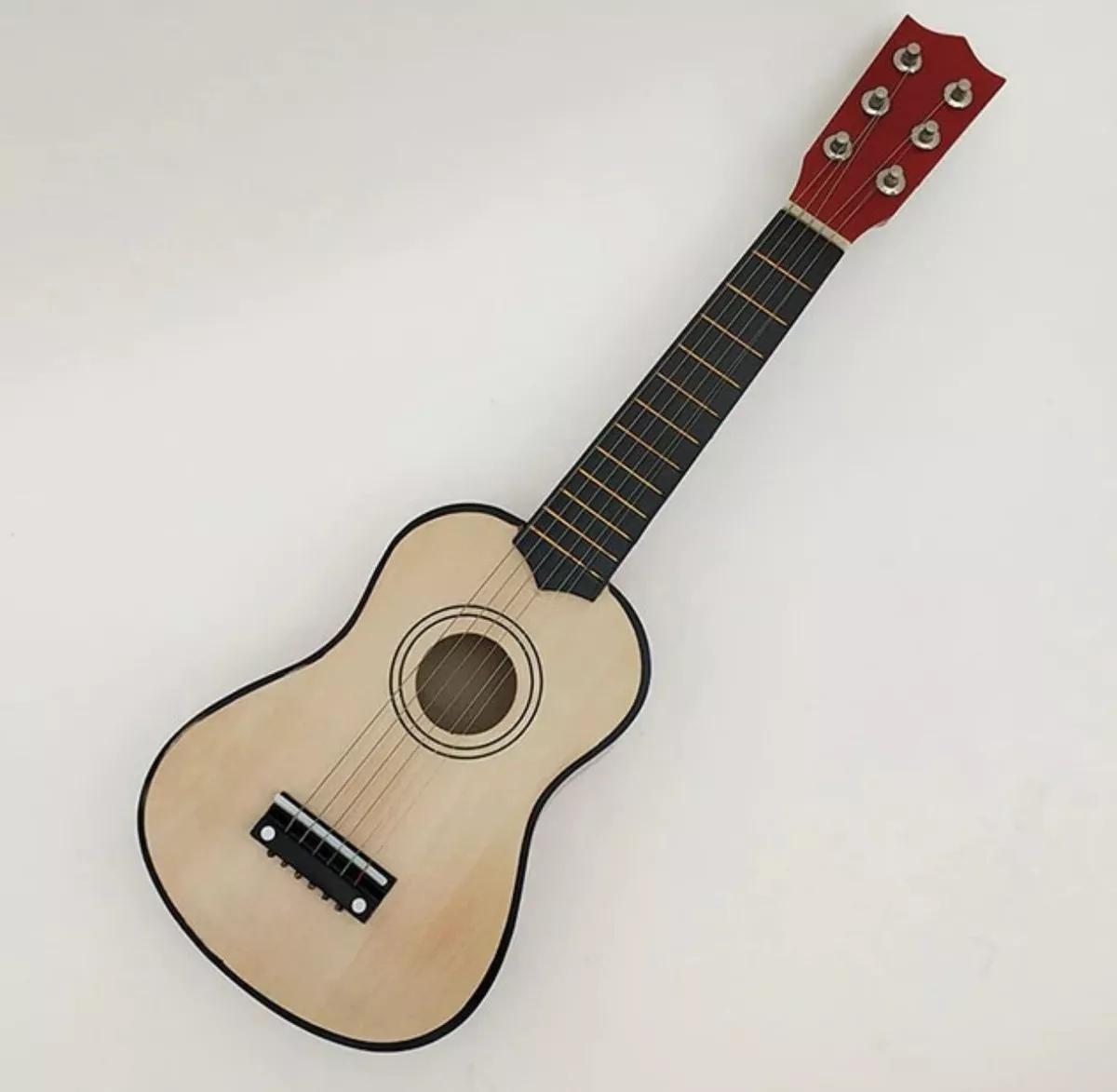 GUITARRA ACUSTICA CLASICA JUGUETE MADERA NATURAL - 3