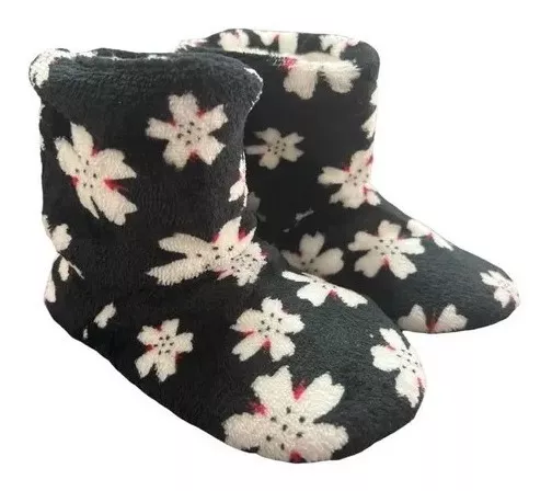 2 PANTUFLAS TIPO BOTA CON CHIPORRO PARA INVIERNO INFANTIL - 1