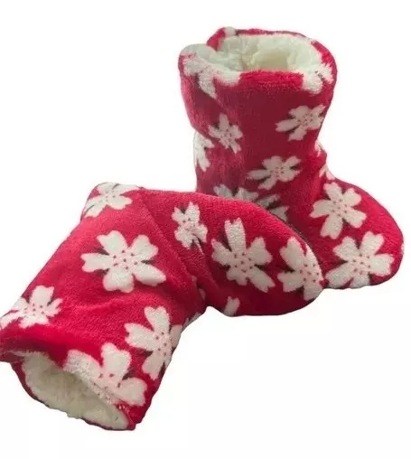 2 PANTUFLAS TIPO BOTA CON CHIPORRO PARA INVIERNO INFANTIL - 1