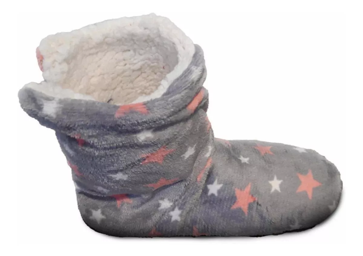 2 PANTUFLAS TIPO BOTA CON CHIPORRO PARA INVIERNO INFANTIL - 1