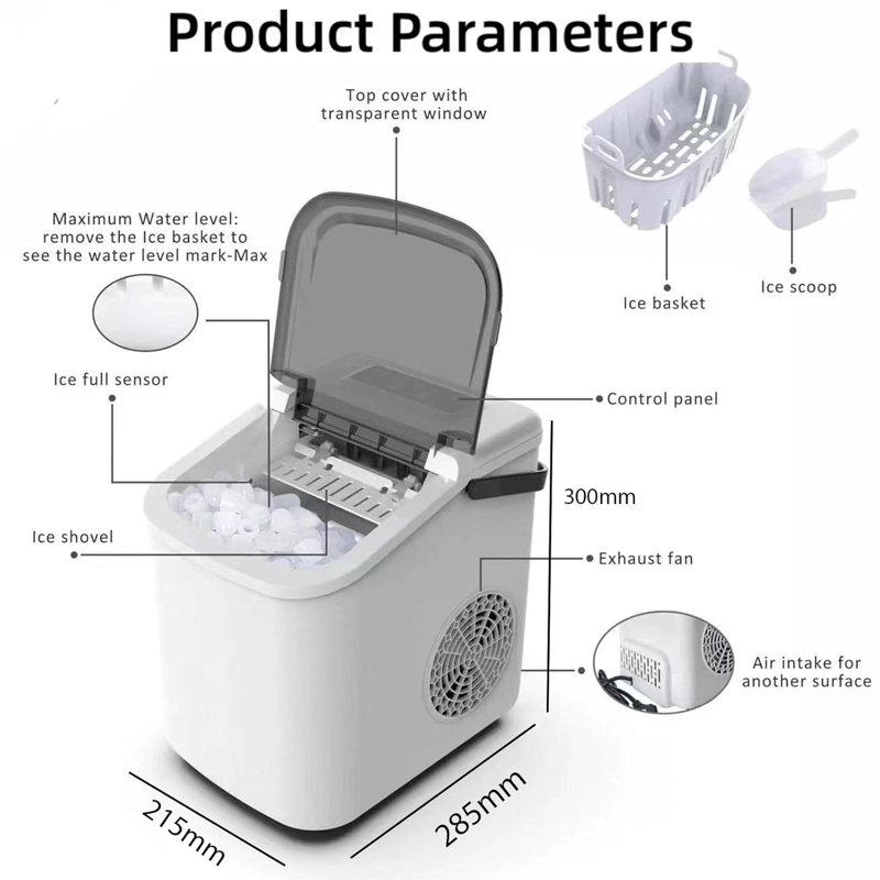 MAQUINA DE HIELO PORTATIL ELE CTRICA PARA HOGAR Y OFICINA - 5