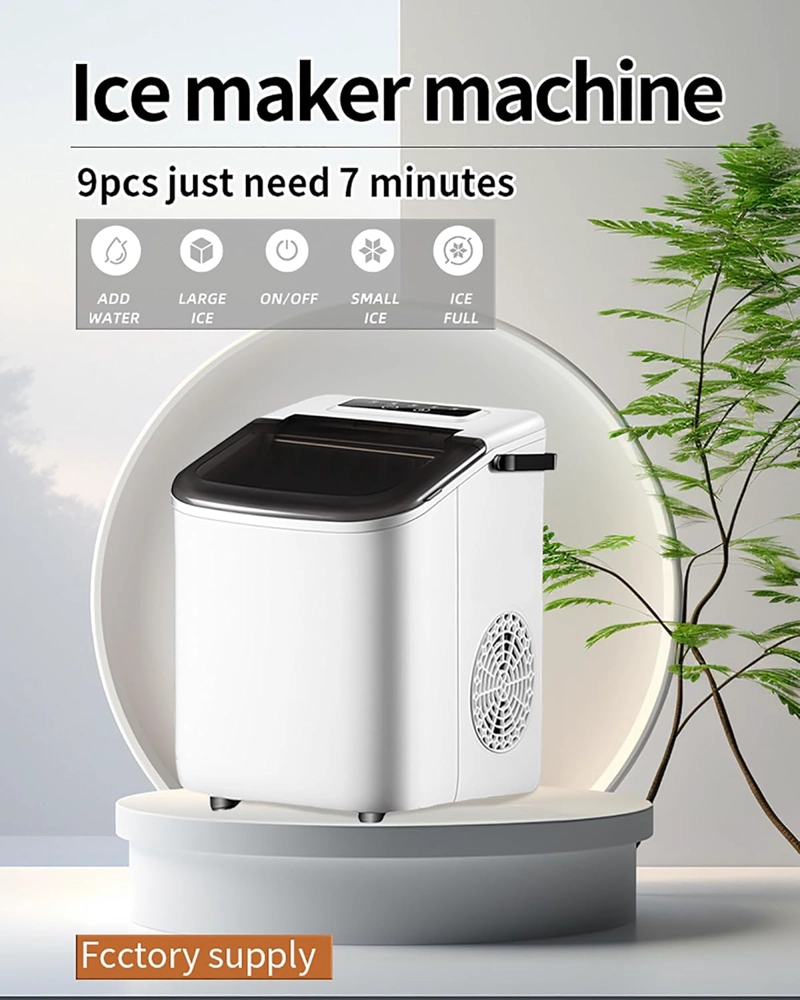 MAQUINA DE HIELO PORTATIL ELE CTRICA PARA HOGAR Y OFICINA - 8