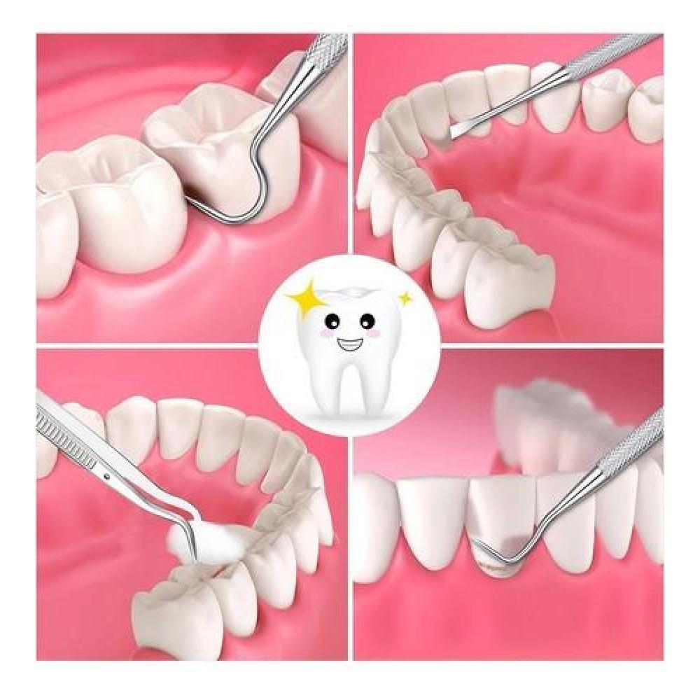 SET DE IMPLEMENTOS HIGIENE DENTAL HERRAMIENTAS ESPEJO - 4