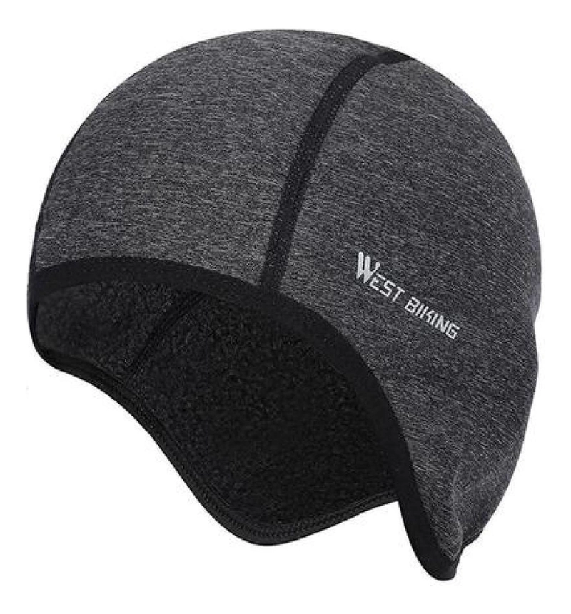 GORRO WEST BIKING GRIS PARA DEPORTES Y CICLISMO DÍAS FRÍOS E INVIERNO - 1