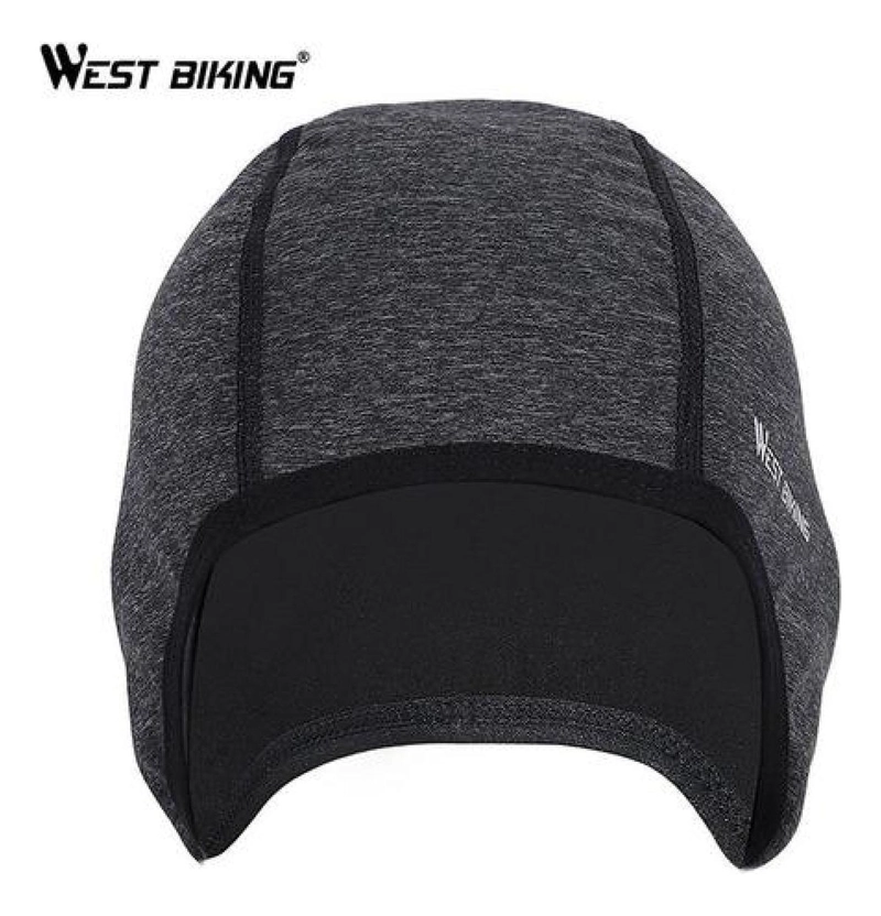 GORRO WEST BIKING GRIS PARA DEPORTES Y CICLISMO DÍAS FRÍOS E INVIERNO - 2