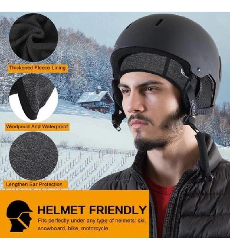 GORRO WEST BIKING GRIS PARA DEPORTES Y CICLISMO DÍAS FRÍOS E INVIERNO - 5