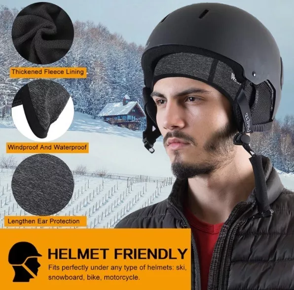 GORRO WEST BIKING GRIS PARA DEPORTES Y CICLISMO DÍAS FRÍOS E INVIERNO - 5