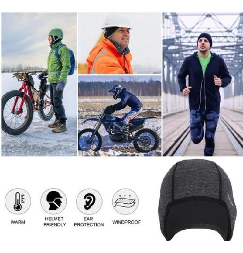 GORRO WEST BIKING GRIS PARA DEPORTES Y CICLISMO DÍAS FRÍOS E INVIERNO - 7