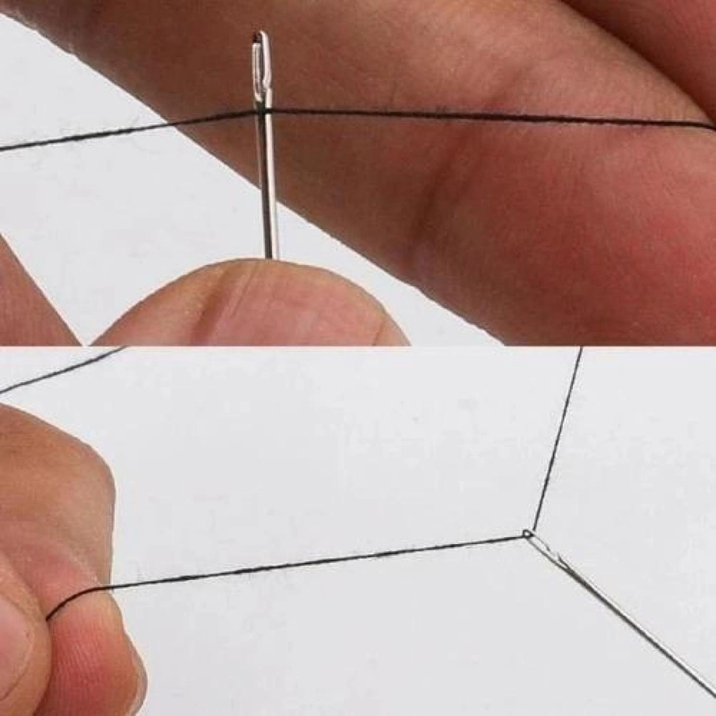 AGUJAS DE COSER ORIFICIOS LATERALES ENHEBRADO CIEGO LATERAL PLATEADO - 3
