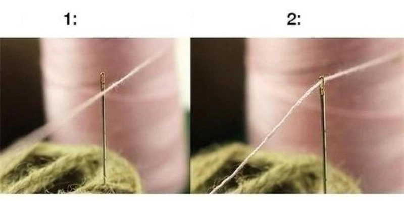 AGUJAS DE COSER ORIFICIOS LATERALES ENHEBRADO CIEGO LATERAL PLATEADO - 5