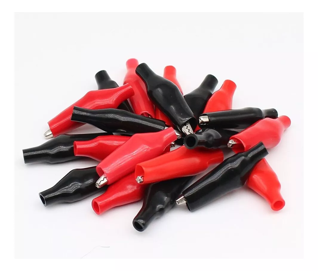 PINZAS ELÉCTRICAS 20U TIPO COCODRILO CAIMÁN 28 MM 300V~5A - 2