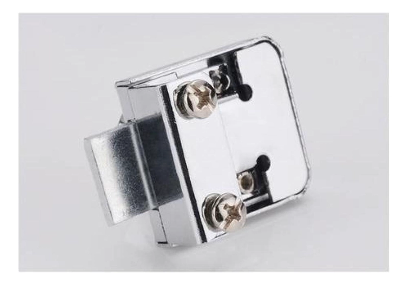 CERRADURA VIDRIO TEMPLADO SEGURA Y RESISTENTE MUEBLES PLATEADO - 3