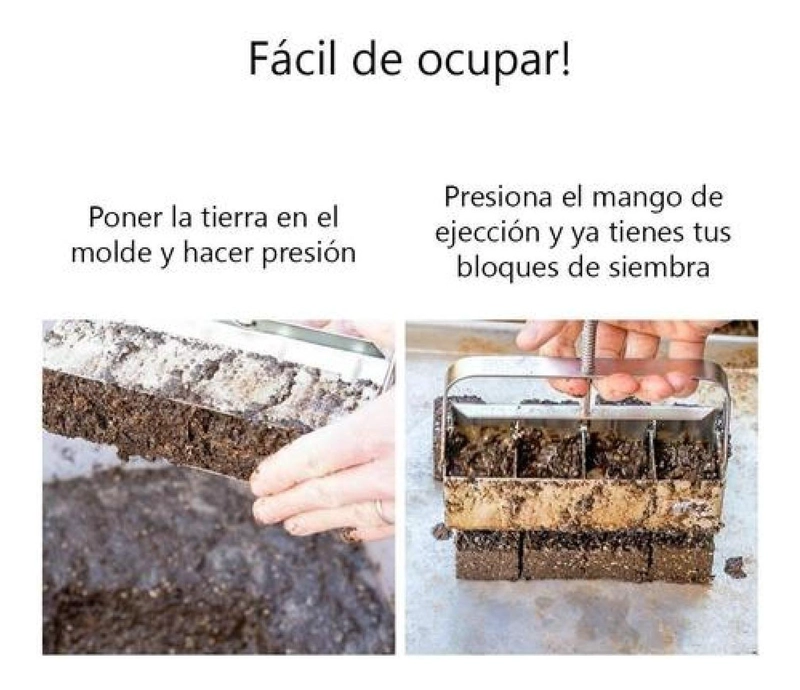 COMPACTADOR MANUAL TIERRA BROTE Y SIEMBRA 5 X 5 CM - 7