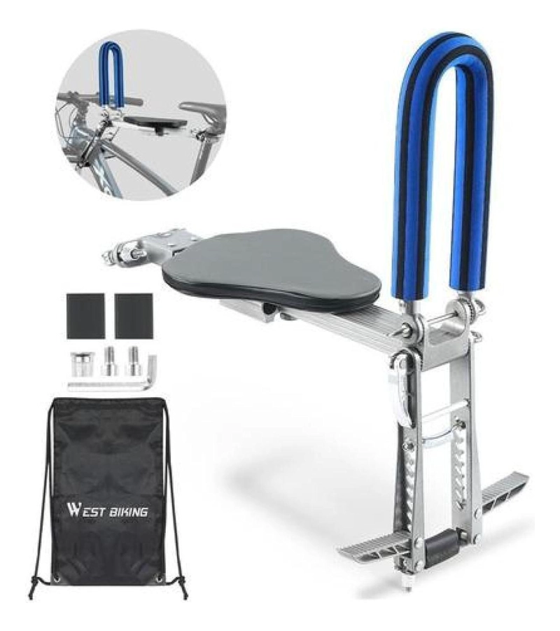 ASIENTO WEST BIKING NIÑO BICICLETA DESMONTABLE ERGONÓMICO NEGRO - 3