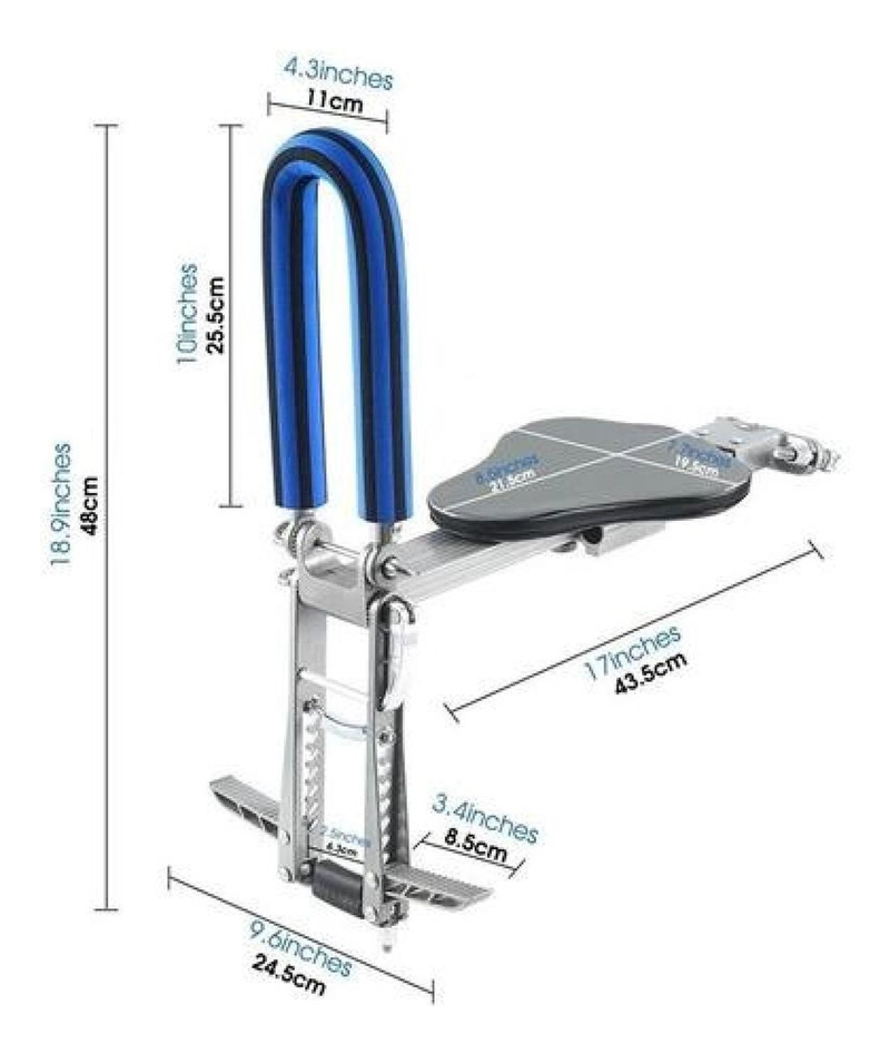 ASIENTO WEST BIKING NIÑO BICICLETA DESMONTABLE ERGONÓMICO NEGRO - 4