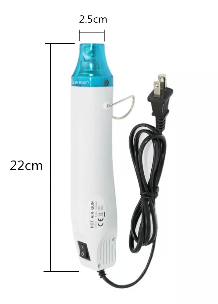 PISTOLA DE CALOR SOPLADOR AIRE CALIENTE 300W BRICOLAJE 200ºC - 4