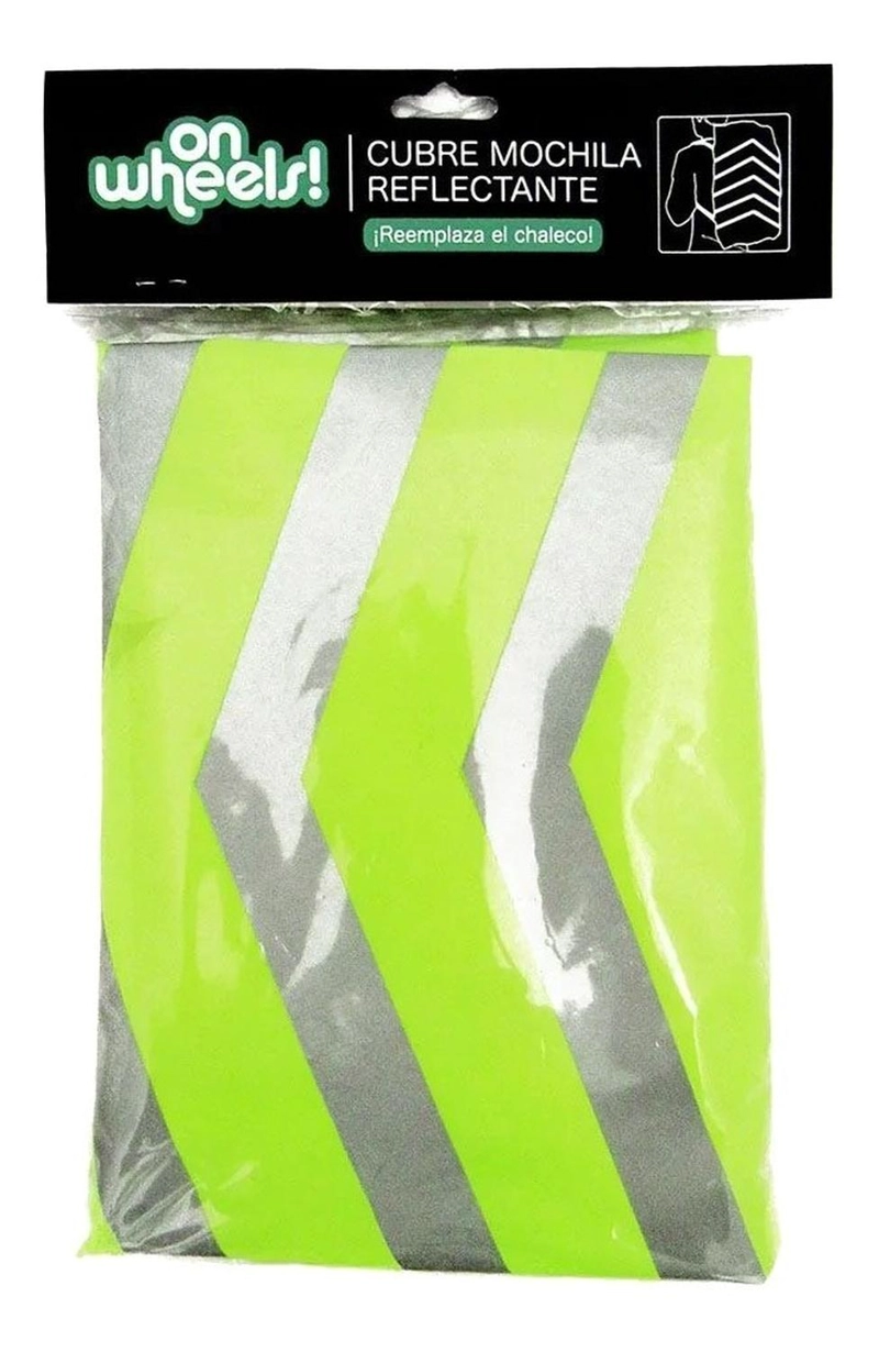 CUBRE MOCHILA ON WHEELS REFLECTANTE 3M AJUSTABLE IMPERMEABLE - 4