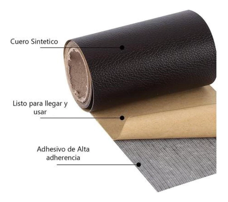PARCHE REPARACIÓN CUERO DE SINTÉTICO PU AUTOADHESIVO 50X40CM - 3