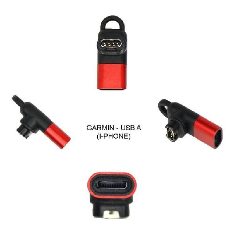 ADAPTADOR CARGADOR COMPATIBLE GARMIN USB C MICRO IOS IPHONE - 7