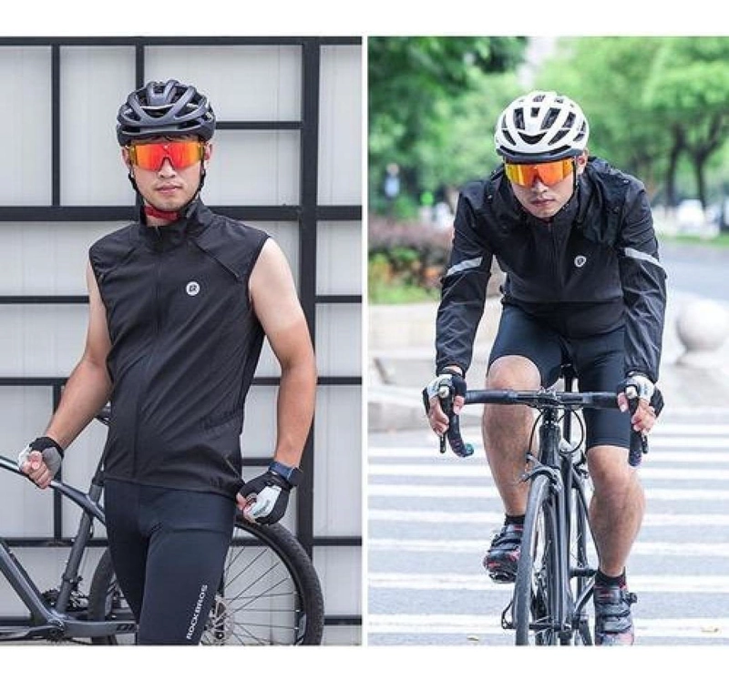 CORTAVIENTOS MUJER ROCKBROS CON MANGAS EXTRAÍBLES 2 EN 1 BICICLETA - 6